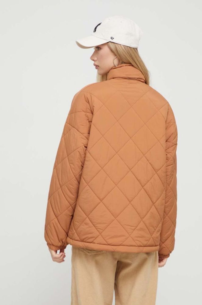 Куртка Rip Curl жіноча колір коричневий перехідна oversize фото 3
