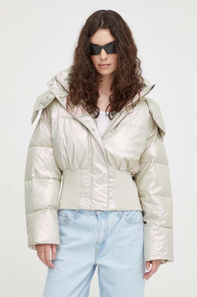 Куртка Won Hundred Calloway жіноча колір бежевий зимова oversize