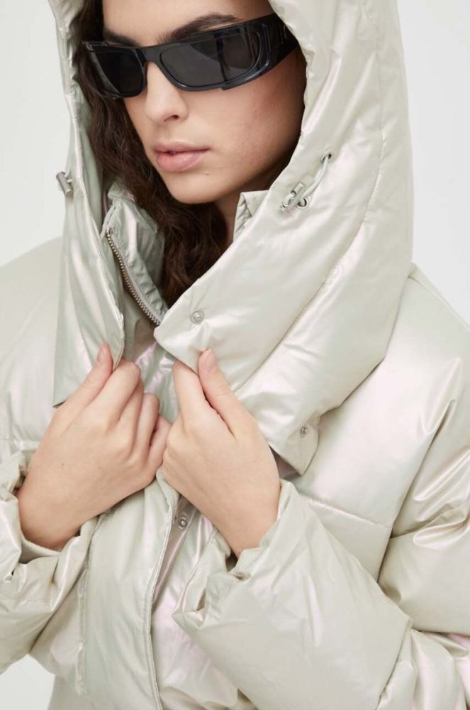 Куртка Won Hundred Calloway жіноча колір бежевий зимова oversize фото 5