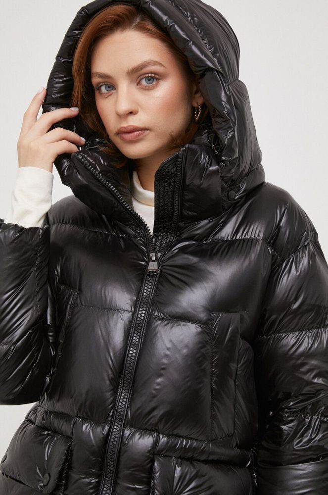 Пухова куртка Hetrego жіноча колір чорний зимова (3575013)