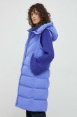 Пухова куртка Hetrego жіноча колір фіолетовий зимова