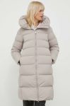 Пухова куртка Hetrego жіноча колір бежевий зимова (3585810)