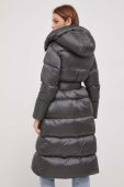 Пухова куртка Hetrego жіноча колір сірий зимова (3588473)