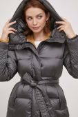 Пухова куртка Hetrego жіноча колір сірий зимова (3588473)