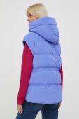 Пухова безрукавка Hetrego жіночий колір фіолетовий зимовий