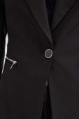 Піджак Morgan колір чорний однобортний однотонна (3676060)