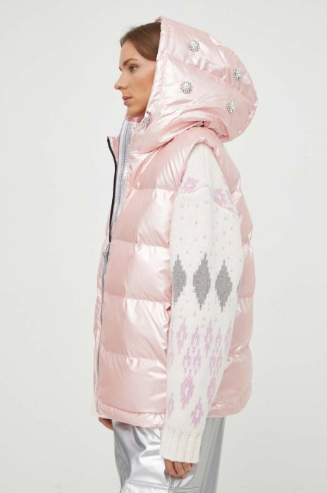 Безрукавка Stine Goya жіночий колір рожевий зимовий