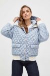 Пухова куртка Miss Sixty жіноча перехідна oversize колір блакитний