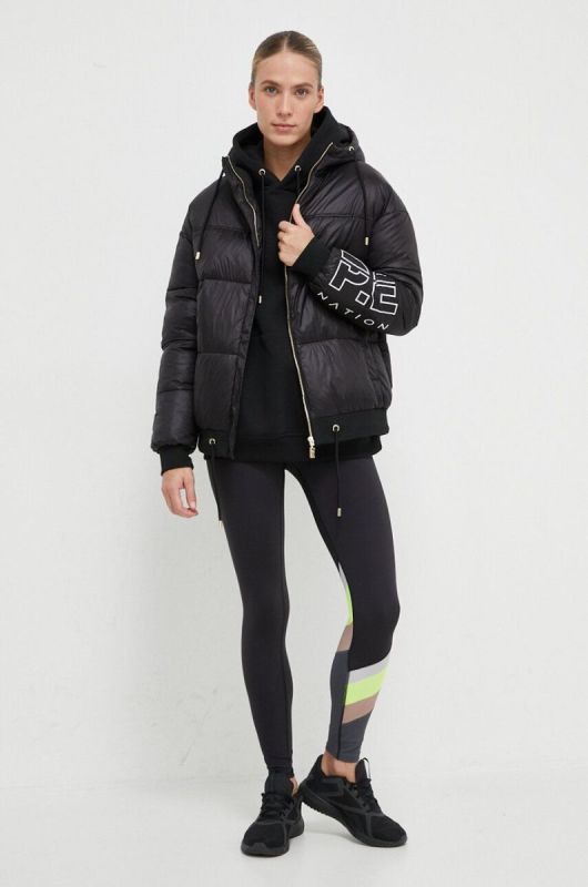 Куртка P.E Nation жіноча колір чорний зимова oversize фото 2