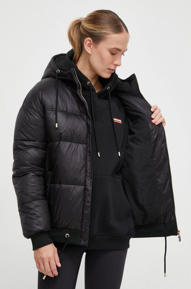 Куртка P.E Nation жіноча колір чорний зимова oversize фото 5
