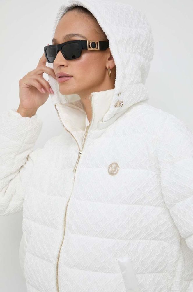 Куртка Liu Jo жіноча колір білий зимова oversize фото 4