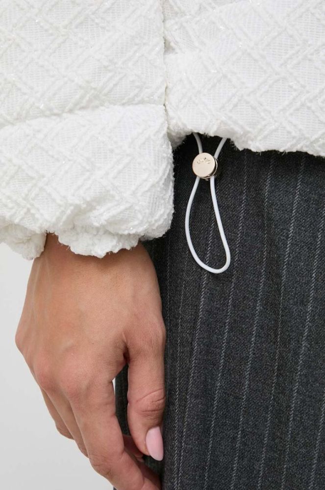 Куртка Liu Jo жіноча колір білий зимова oversize фото 5