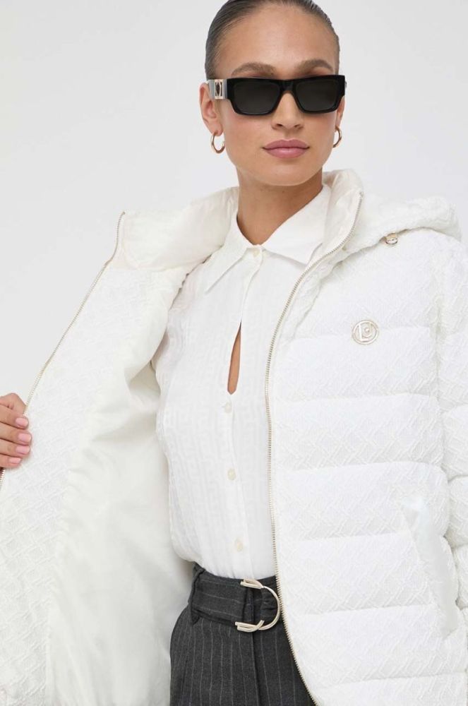 Куртка Liu Jo жіноча колір білий зимова oversize фото 6