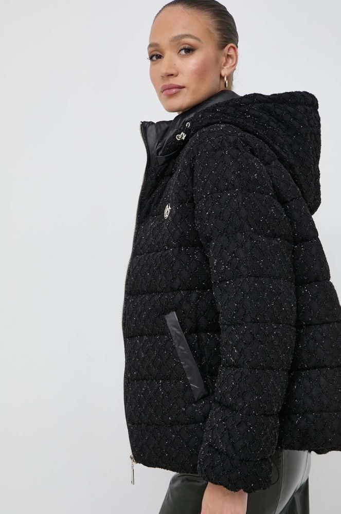 Куртка Liu Jo жіноча колір чорний зимова oversize (3625437)