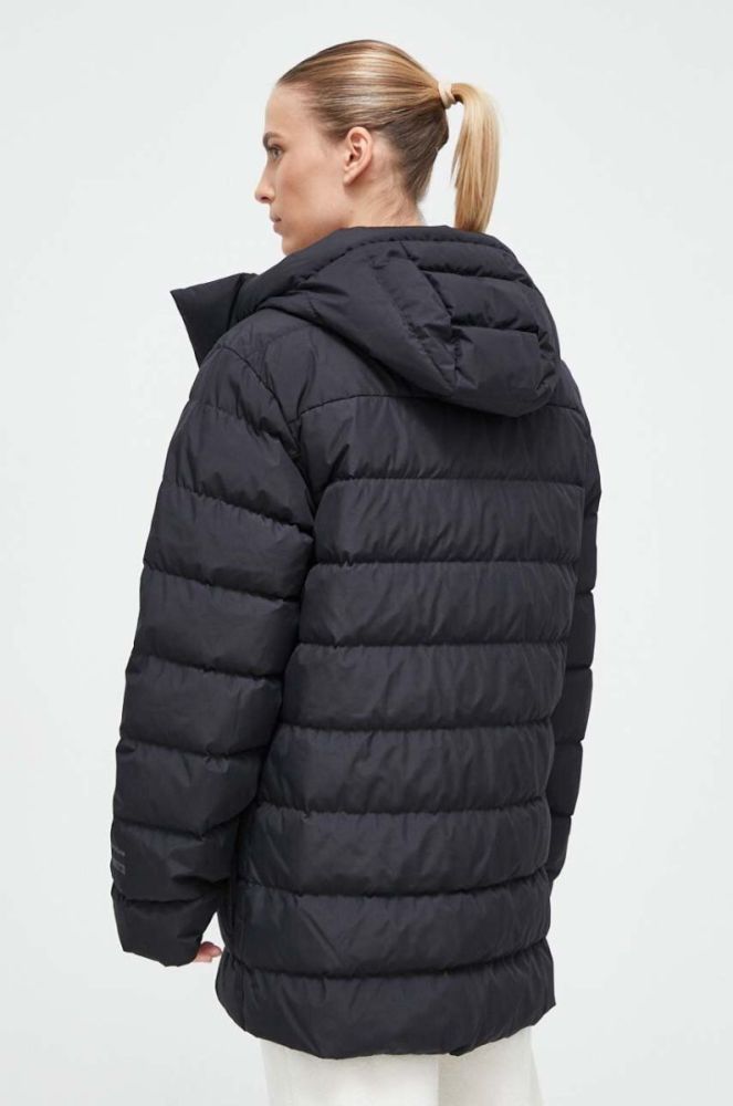 Пухова куртка Marmot жіноча колір чорний зимова oversize фото 3