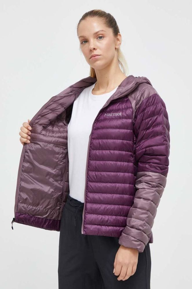 Спортивна пухова куртка Marmot Hype колір фіолетовий фото 6