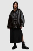 Куртка AllSaints KELSIE SHINE JACKET жіноча колір чорний перехідна