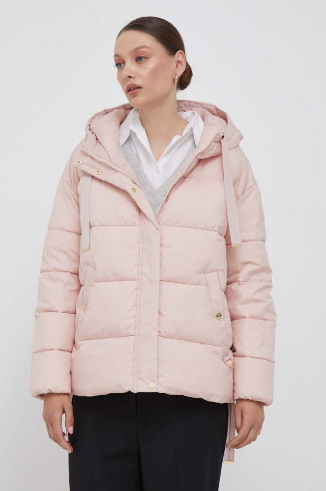 Куртка Joop! жіноча колір рожевий зимова oversize