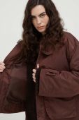 Куртка Lovechild жіноча колір коричневий перехідна oversize (3634824)