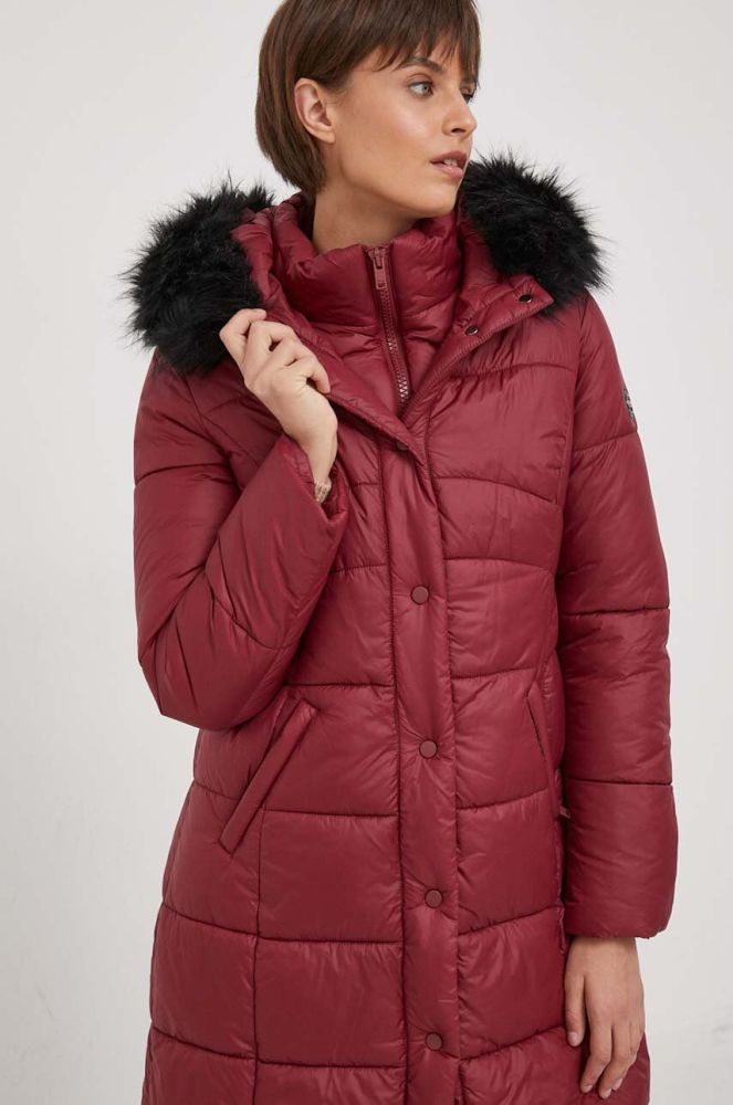 Куртка Artigli жіноча колір бордовий зимова