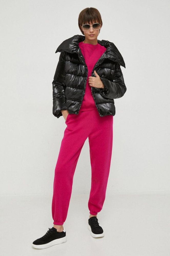 Куртка Artigli жіноча колір чорний зимова oversize фото 2