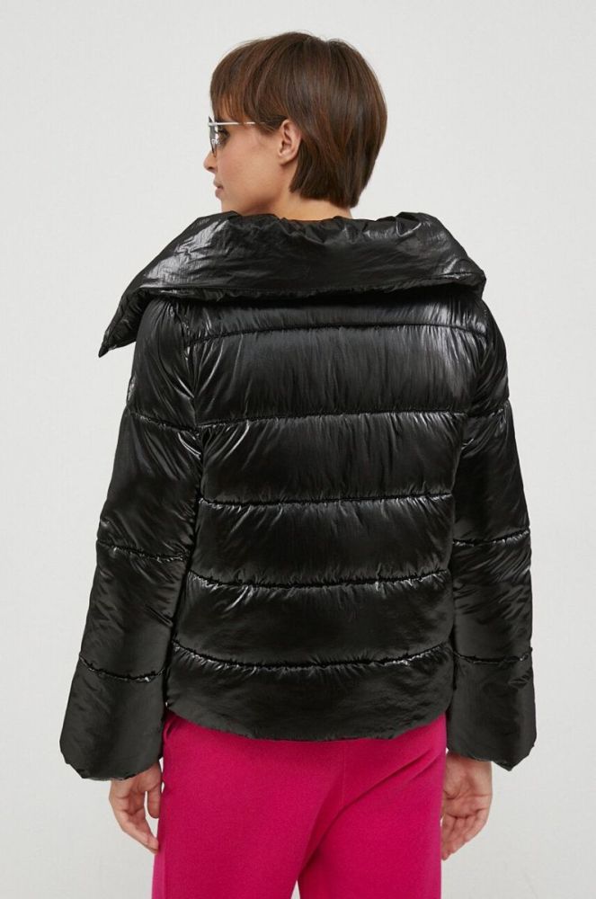 Куртка Artigli жіноча колір чорний зимова oversize фото 3