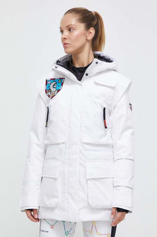 Пухова лижна куртка Rossignol Sirius x JCC колір білий