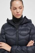 Пухова куртка Peak Performance жіноча колір чорний перехідна