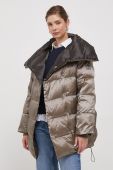 Двостороння пухова куртка Tiffi жіноча колір бежевий зимова