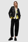 Шкіряна куртка AllSaints WL019Z BALFERN STUDDED BIKE жіноча колір чорний перехідна