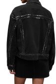 Куртка AllSaints WO048Z BELLA STUD DENIM JAC жіноча колір чорний перехідна