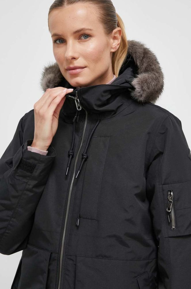Пухова куртка Burton жіноча колір чорний зимова