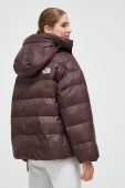 Куртка The North Face жіноча колір коричневий зимова oversize