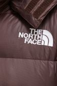 Куртка The North Face жіноча колір коричневий зимова oversize