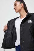 Куртка The North Face жіноча колір чорний перехідна oversize