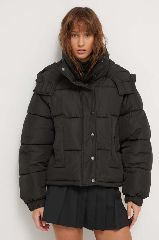 Куртка Sixth June жіноча колір чорний зимова oversize (3638611)