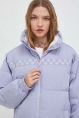 Пухова куртка Vans жіноча колір фіолетовий зимова oversize
