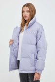 Пухова куртка Vans жіноча колір фіолетовий зимова oversize
