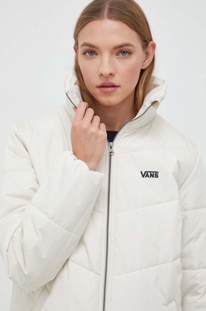 Куртка Vans жіноча колір бежевий перехідна (3681143)
