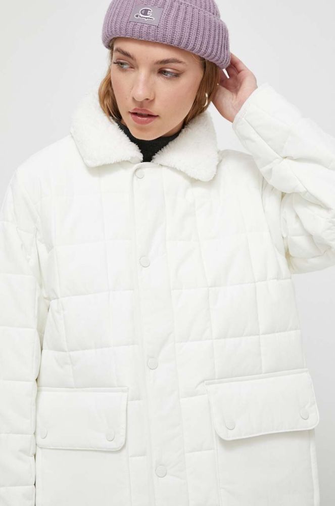 Куртка Vans жіноча колір бежевий перехідна (3676047)