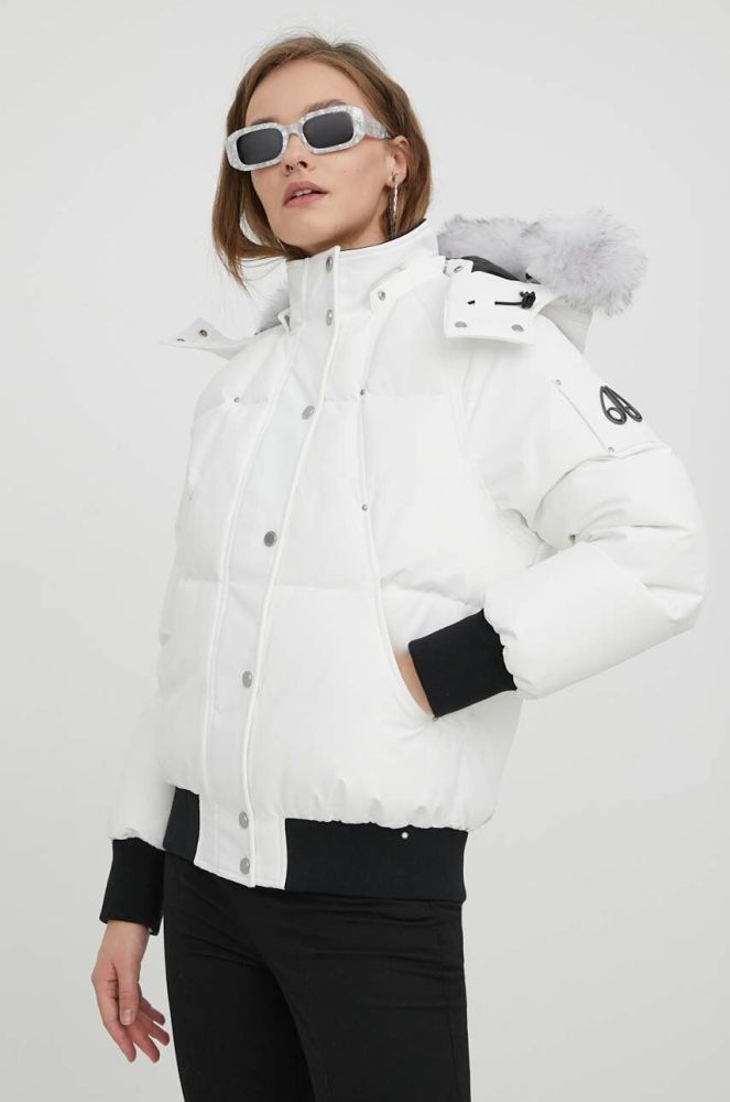 Пухова куртка MOOSE KNUCKLES жіноча колір білий зимова