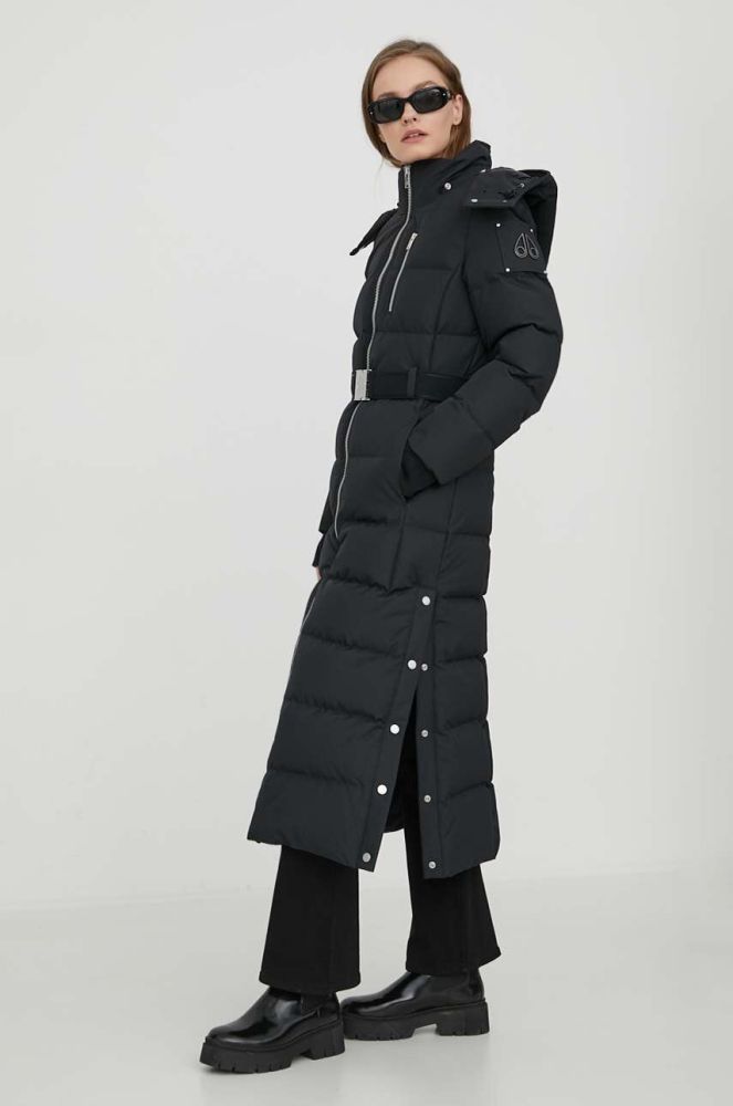 Пухова куртка MOOSE KNUCKLES жіноча колір чорний зимова (3691145)