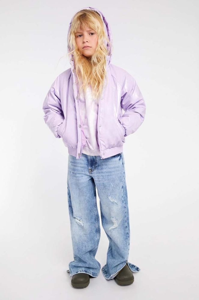 Дитяча куртка Guess колір фіолетовий (3330017)