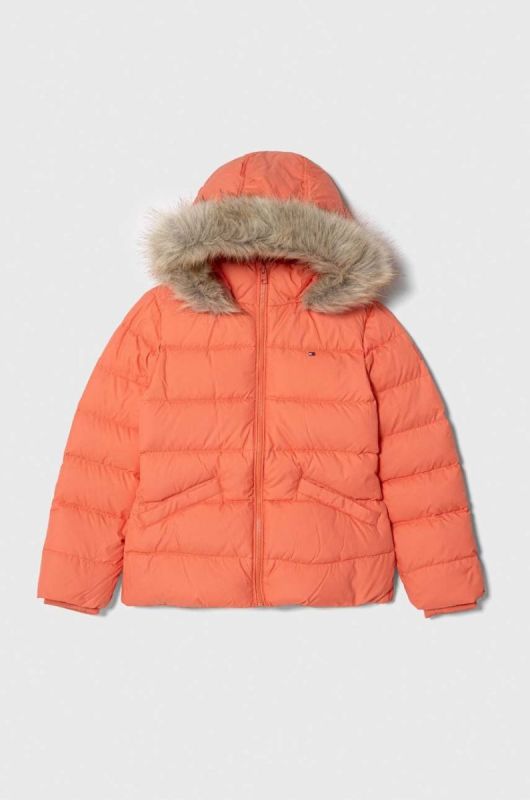 Дитяча пухова куртка Tommy Hilfiger колір помаранчевий (3375053)