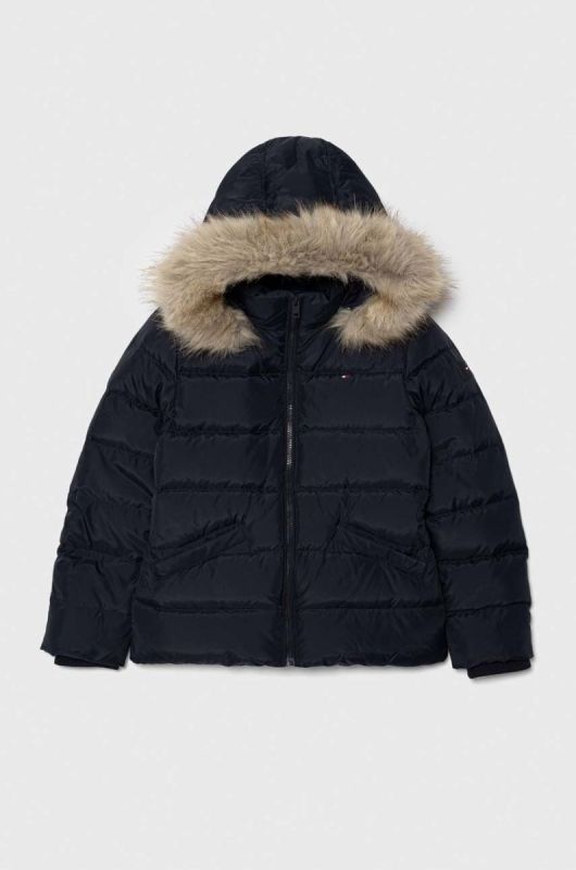 Дитяча пухова куртка Tommy Hilfiger колір синій (3375048)