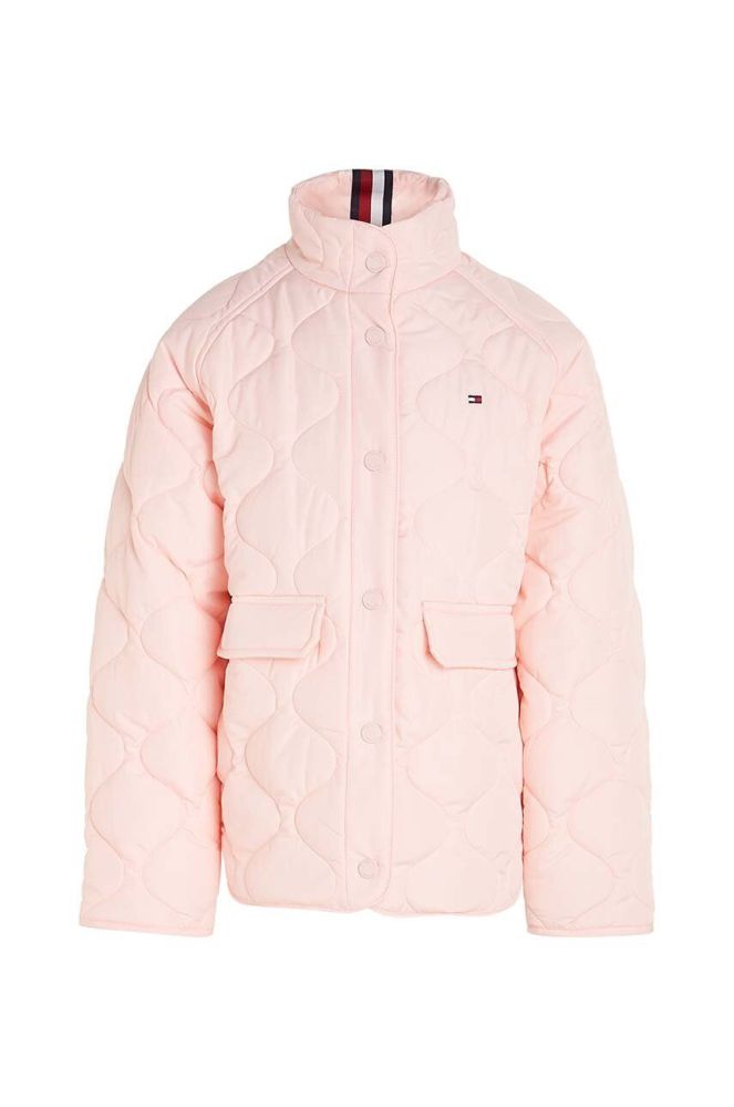 Дитяча куртка Tommy Hilfiger колір рожевий (3322108)