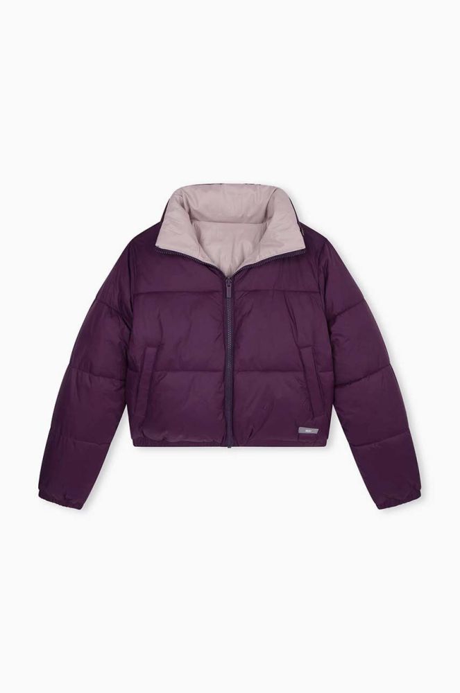 Дитяча двостороння куртка Dkny колір фіолетовий (3458741)