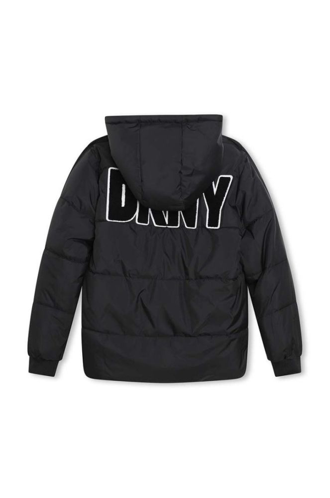 Дитяча двостороння куртка Dkny колір сірий фото 5
