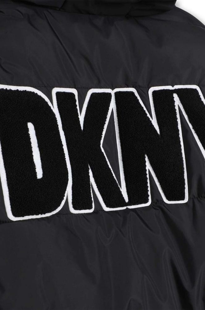 Дитяча двостороння куртка Dkny колір сірий фото 6