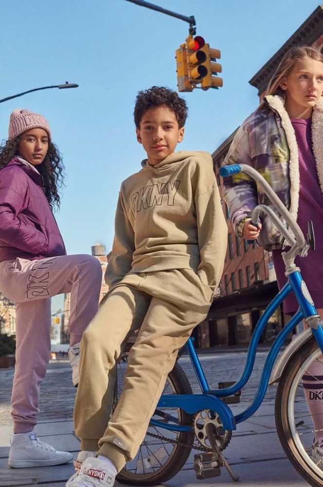 Дитяча двостороння куртка Dkny колір зелений (3458753) фото 6